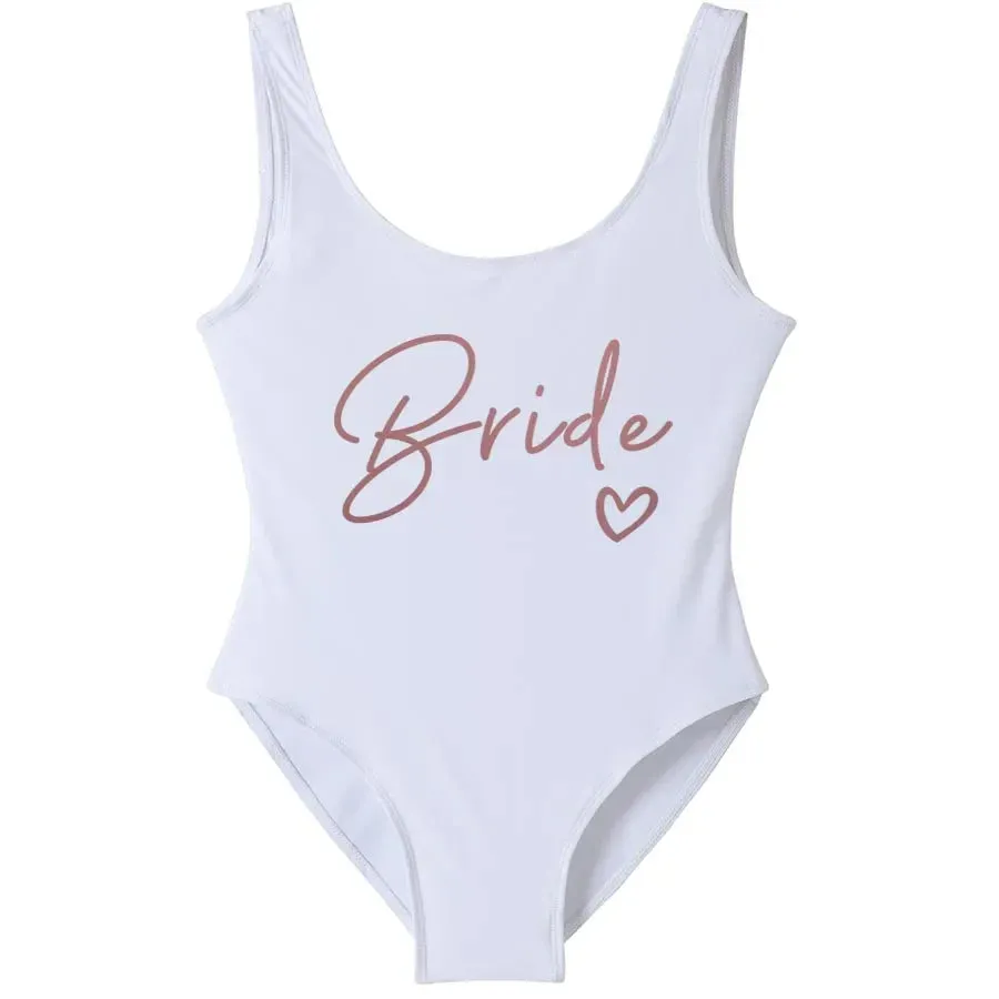 Bride Squad Women's Team Bride Print Swimwear