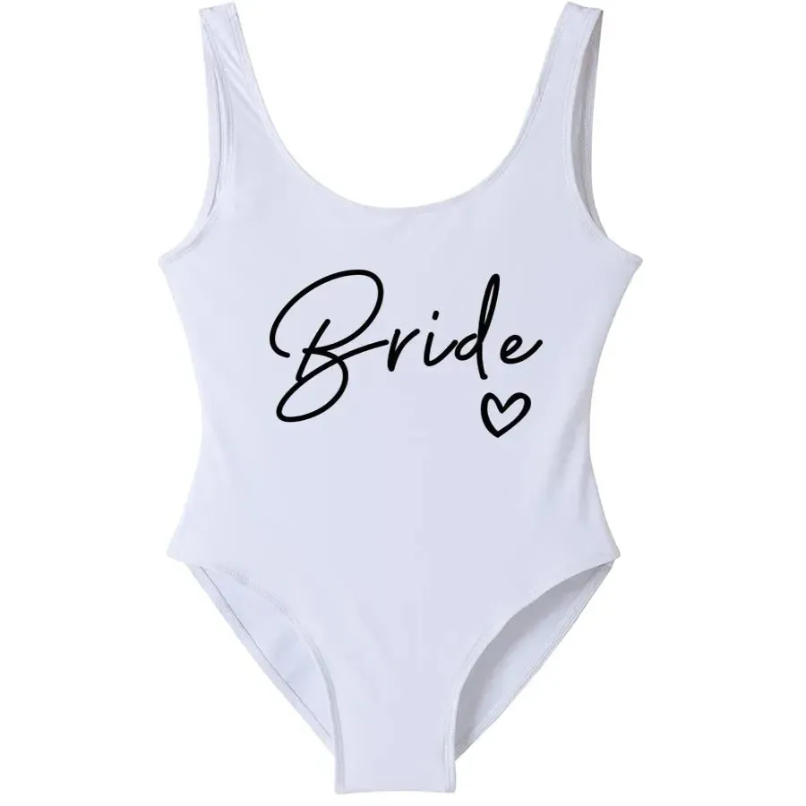 Bride Squad Women's Team Bride Print Swimwear