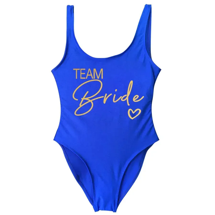 Bride Squad Women's Team Bride Print Swimwear