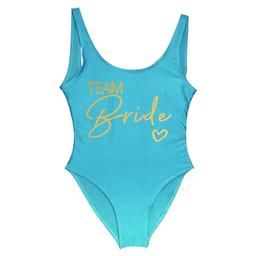 Bride Squad Women's Team Bride Print Swimwear