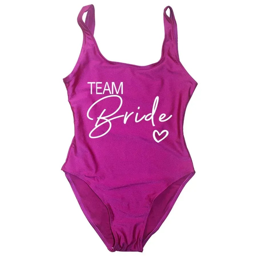 Bride Squad Women's Team Bride Print Swimwear