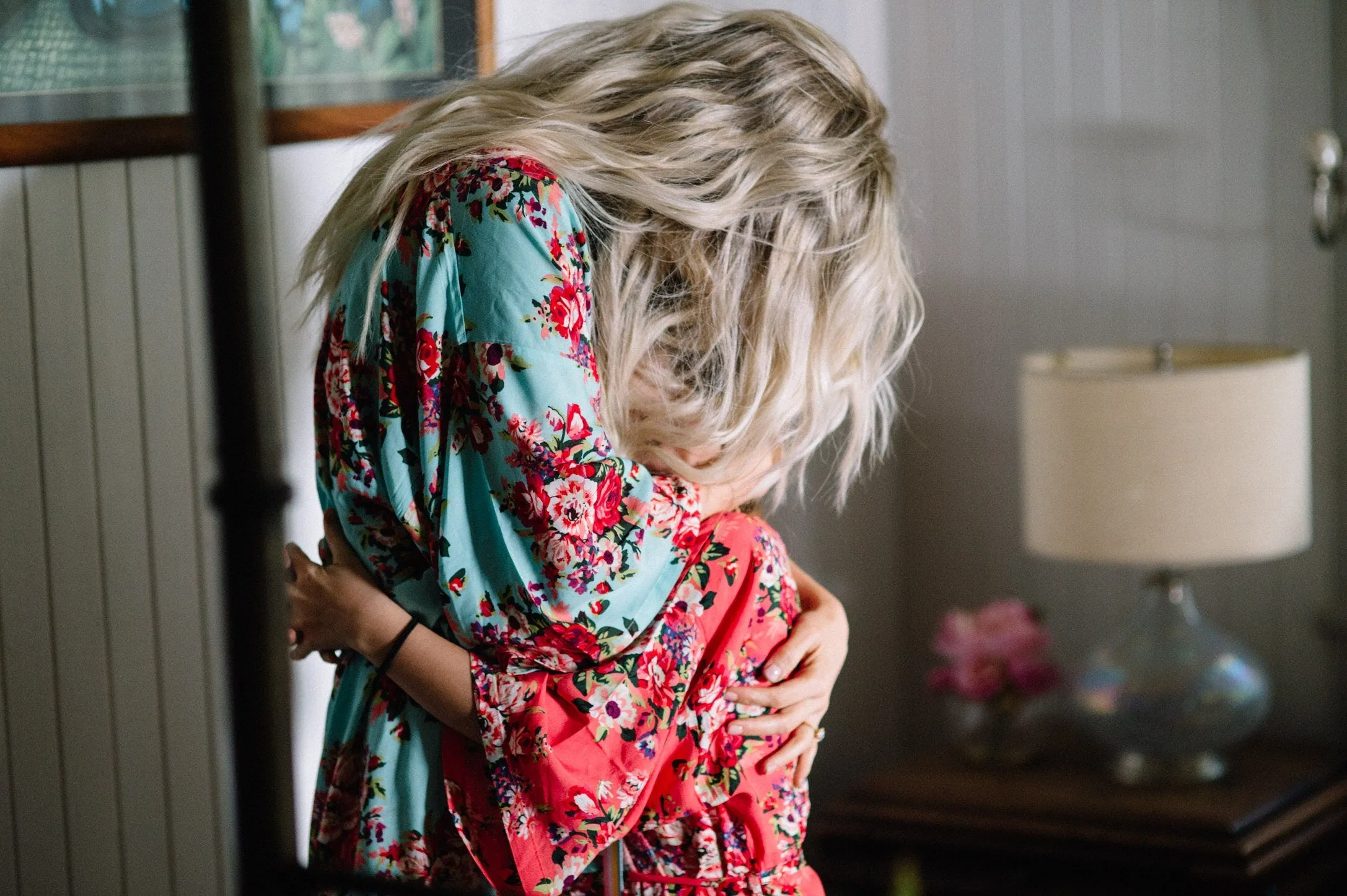 Bridesmaid Robes Cotton, Bridal Floral Cotton Kimono, Bridesmaid Robes Cotton, Floral Bridesmaid Robes