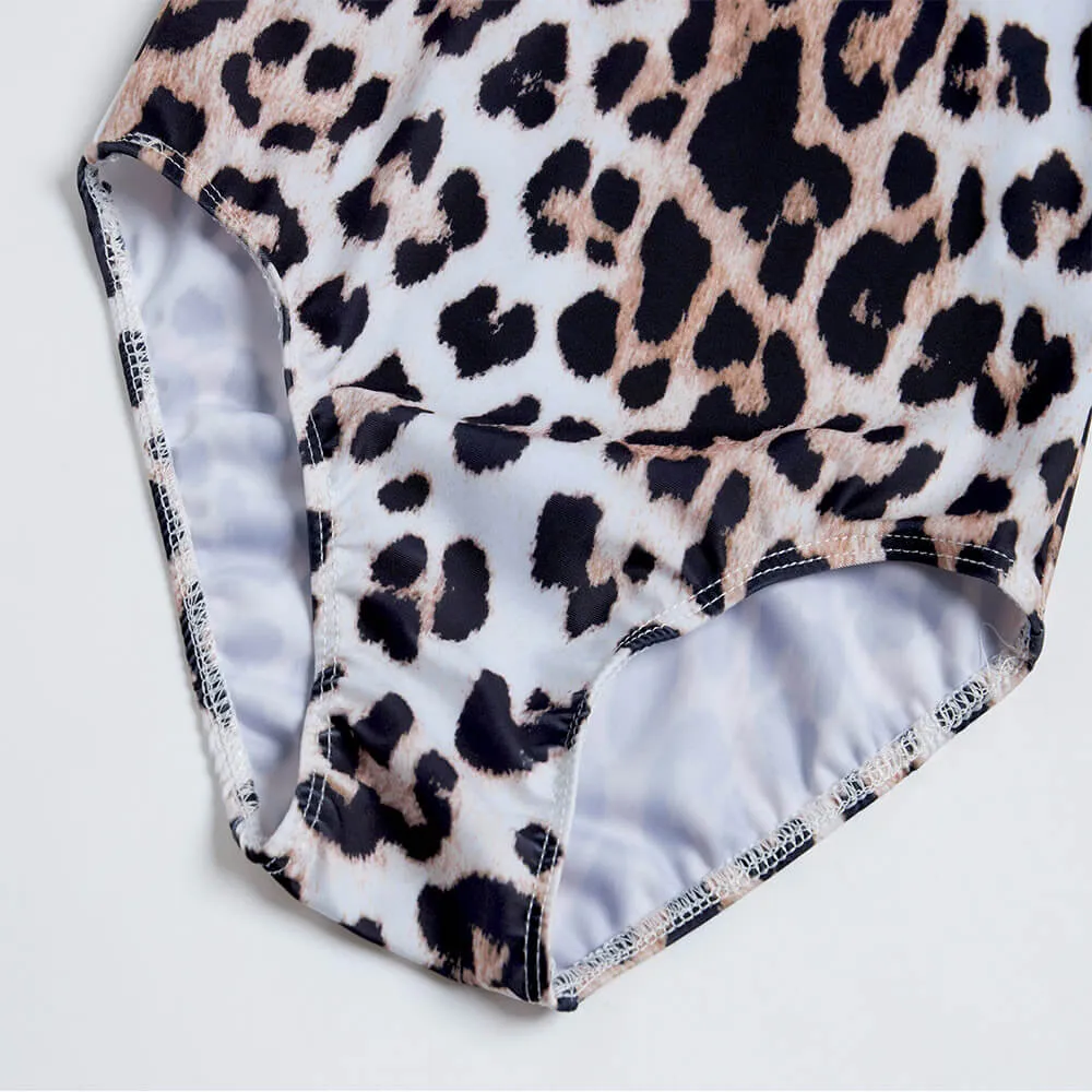 Brown Leopard Swimsuits TENVDA