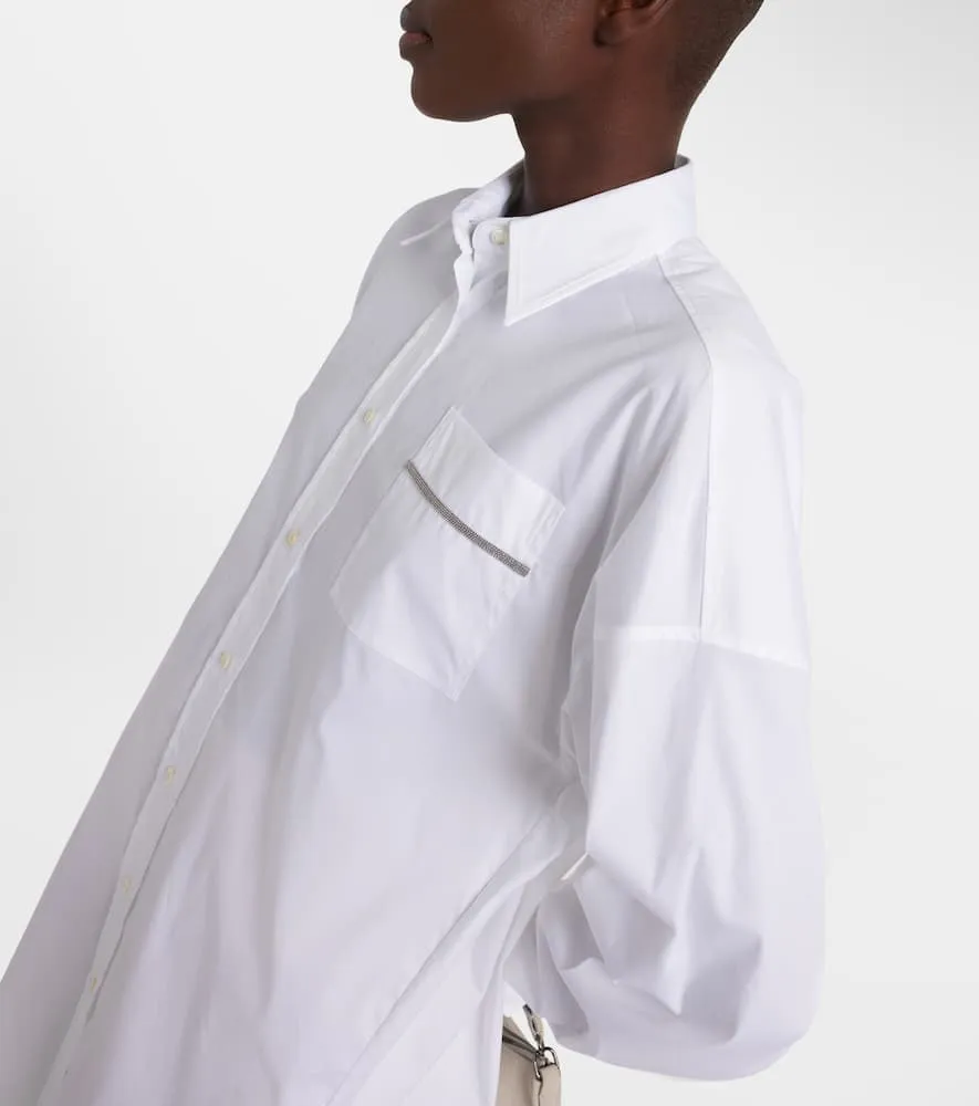Brunello Cucinelli Cotton-blend shirt dress