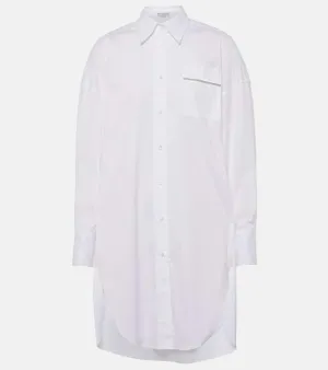 Brunello Cucinelli Cotton-blend shirt dress