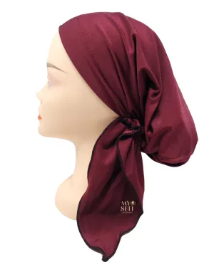 BS Burgundy Pre-Tied Swim Bandanna