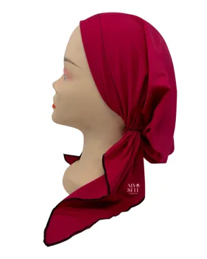BS Raspberry Pre-Tied Swim Bandanna