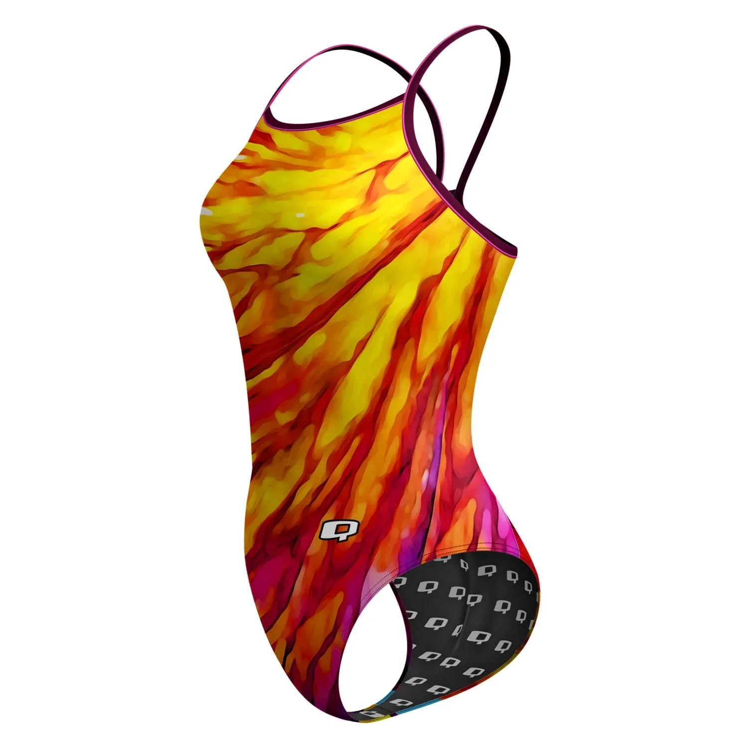 Butterfly Wings Skinny Strap Swimsuit