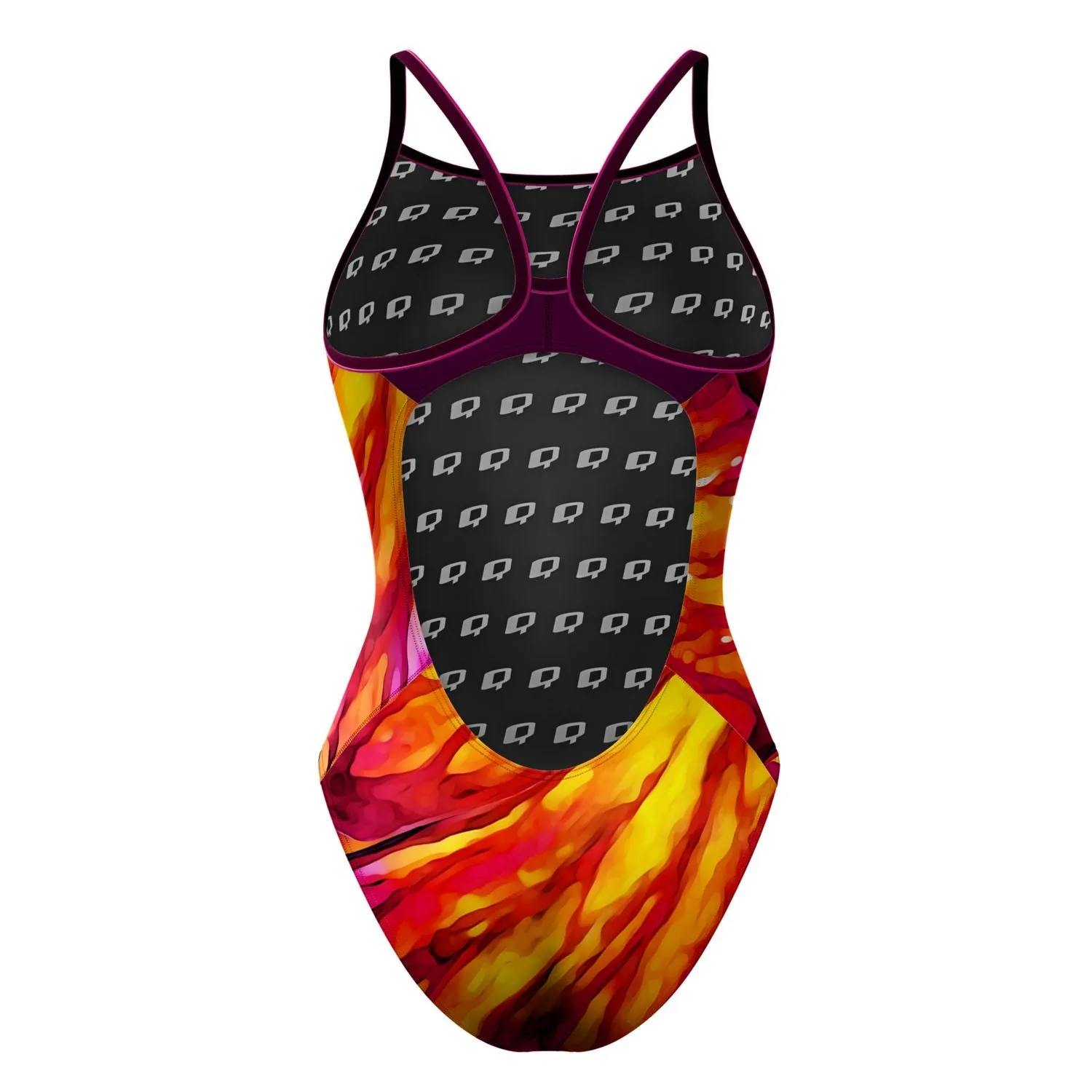 Butterfly Wings Skinny Strap Swimsuit