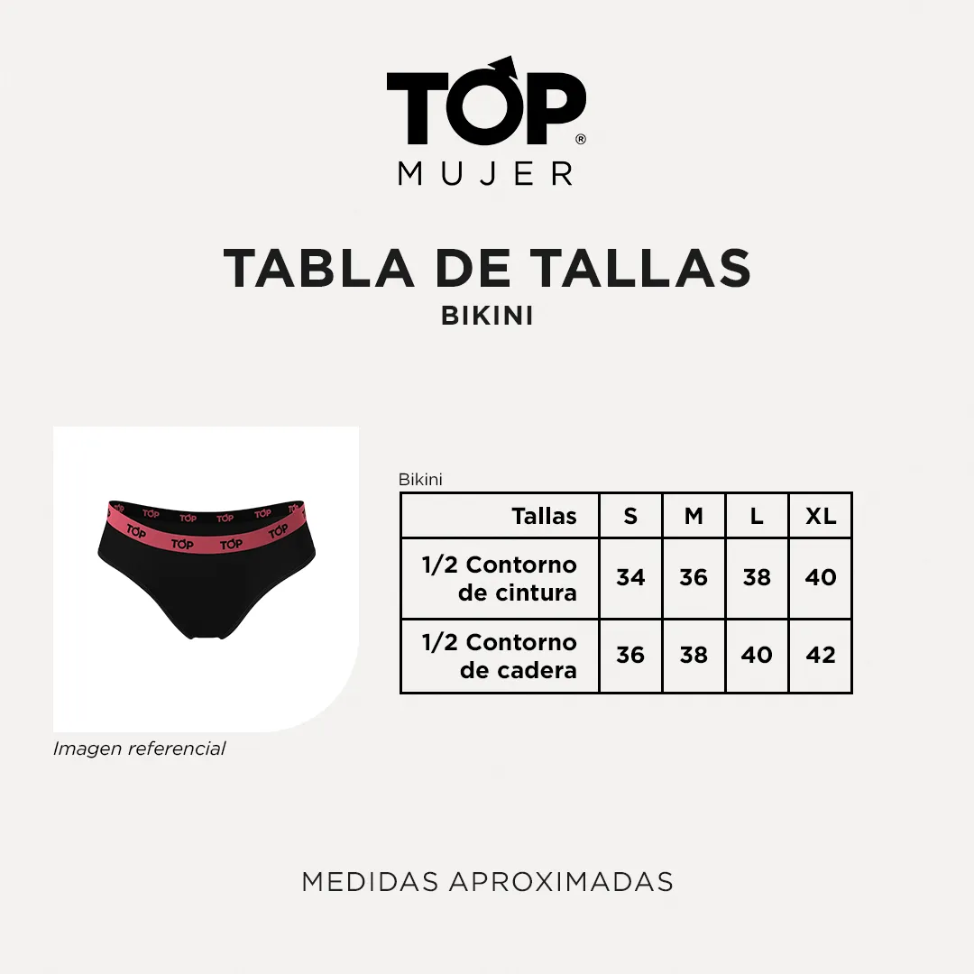 Calzón Bikini Algodón Pack 3 C5