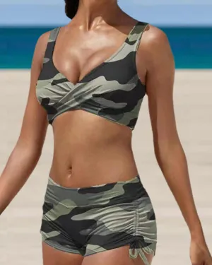 Camouflage Print Bikinis