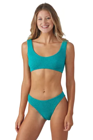 Cancun Classic Seamless One Size Bikini TOP ONLY (Pine Green)