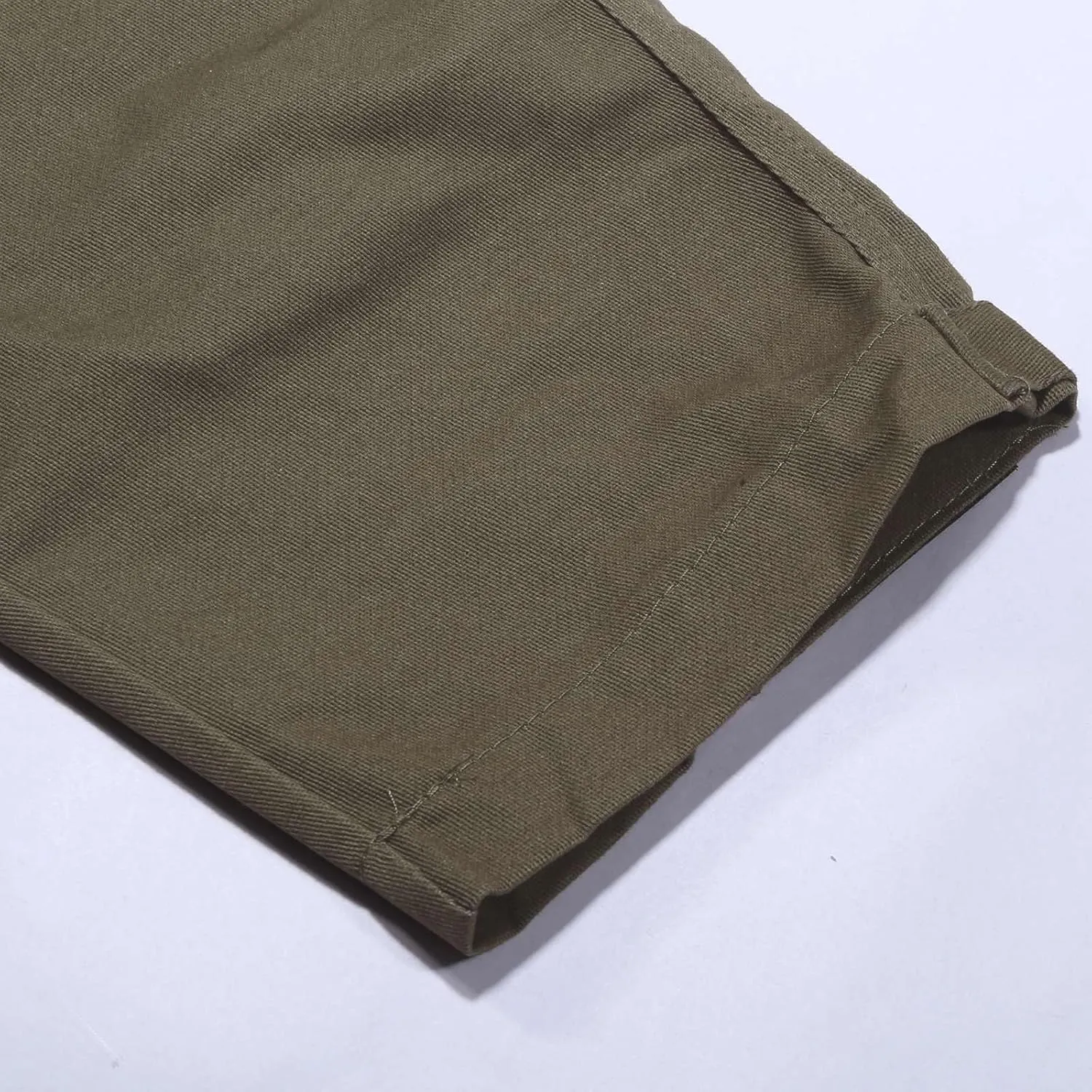 Cargo Pants for Men Rope Loosening Waist Solid Color with Pocket Loose Sports Casual Sweatpants Cargo Trousers