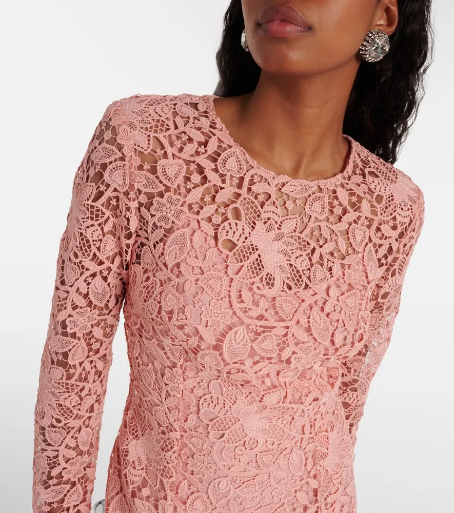 Carolina Herrera Lace midi dress