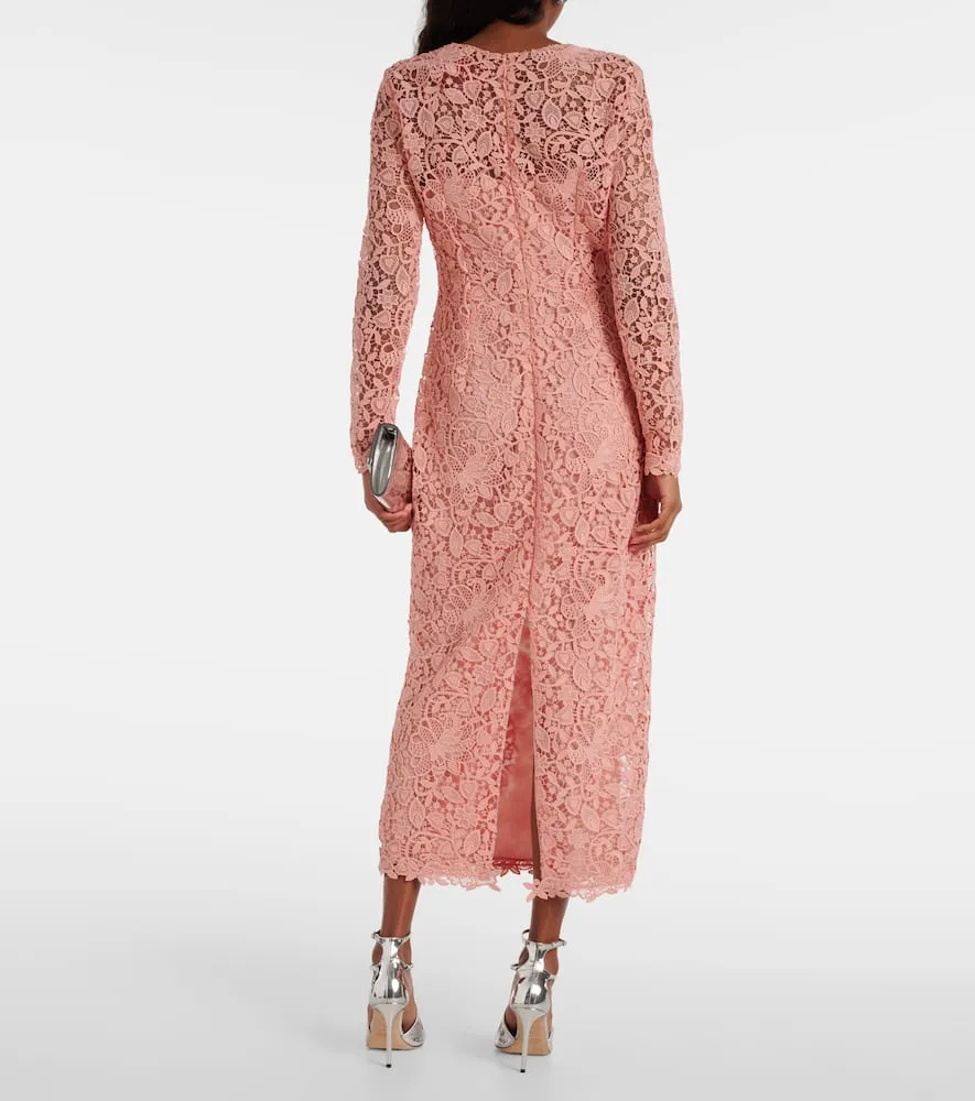Carolina Herrera Lace midi dress