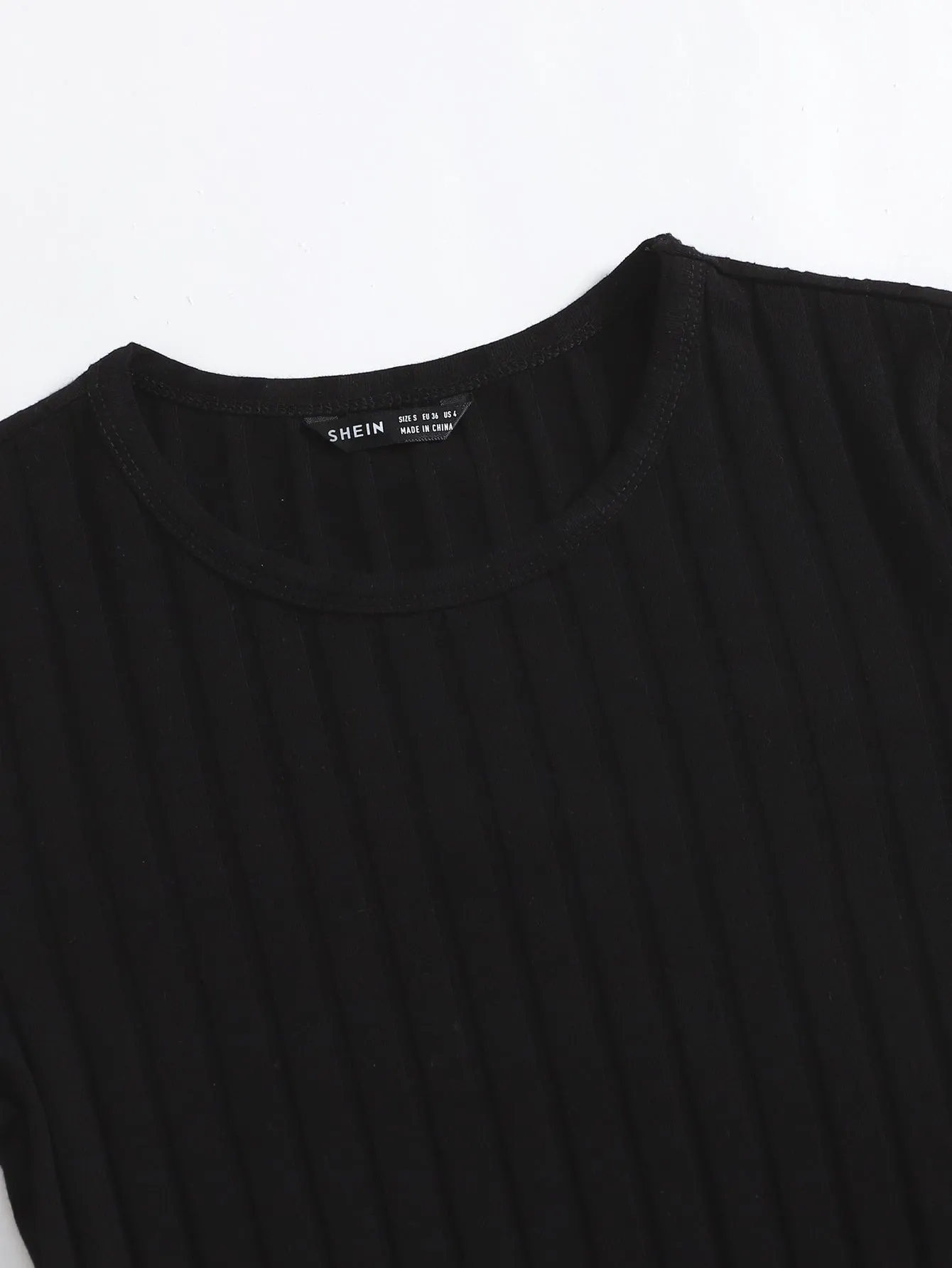 Casual Plain Rib-Knit Short Sleeve Round Neck Pencil Natural Short Plus Size Dress
