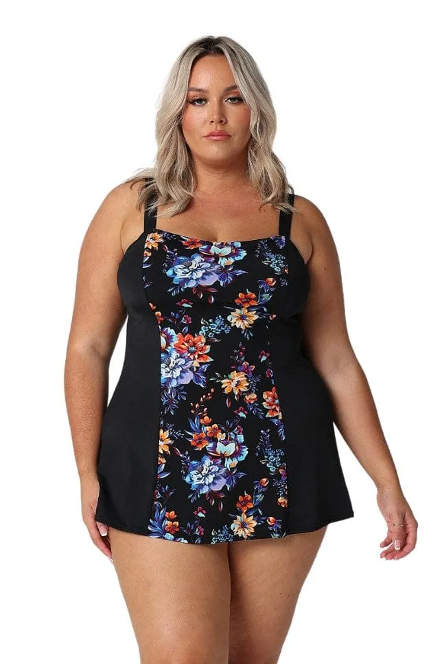 Catalina Chlorine Resistant Wide Strap Swim Dress - NO PANT