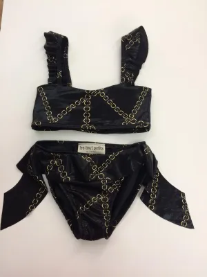 CHAINS CHLOE RUFFLE  BIKINI