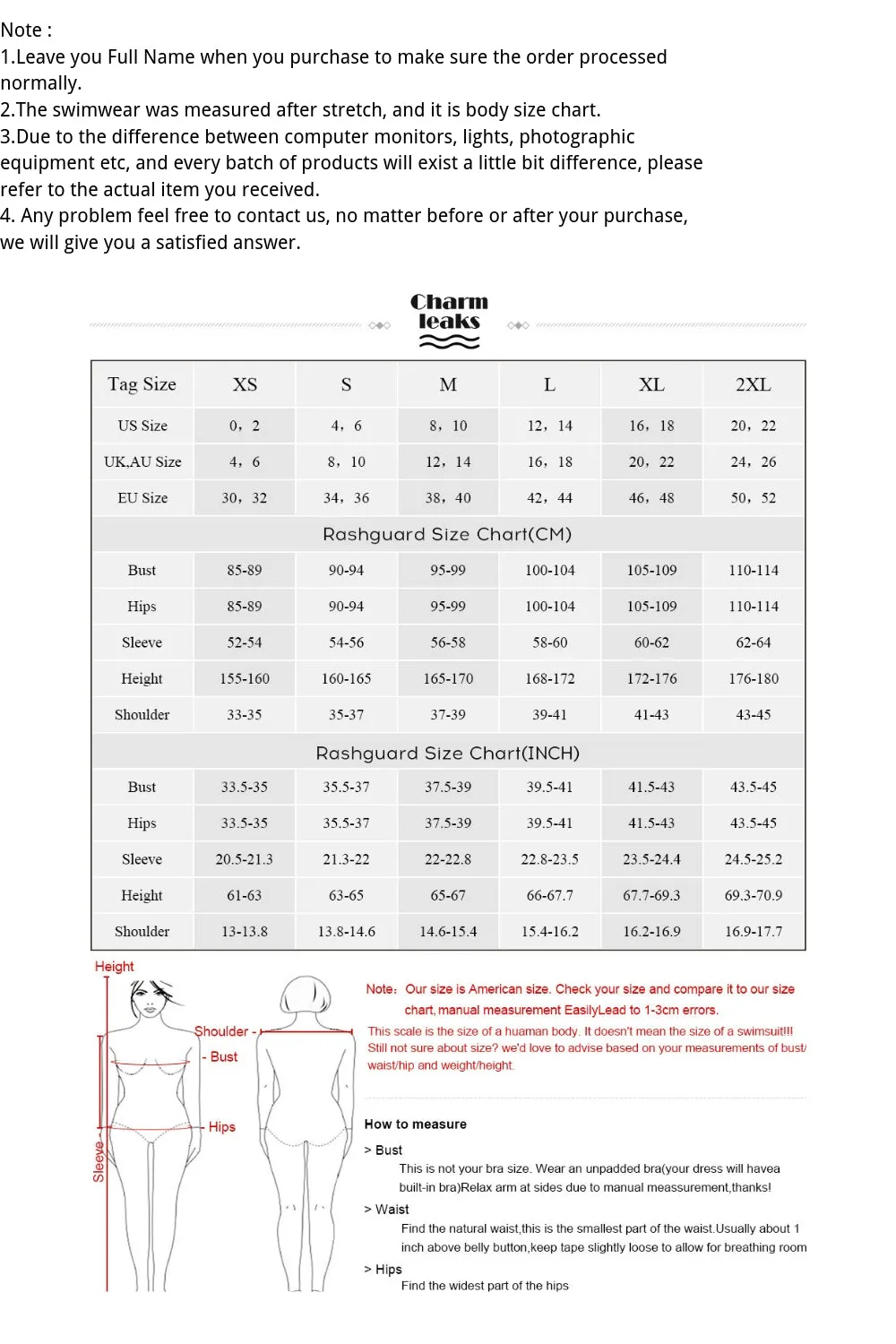 Charmleaks Women Long Sleeve Zipper Rashguard Shirt Swimsuit Swimwear Surfing Top Rash Guard UPF50  Running Shirt Biking Shirt