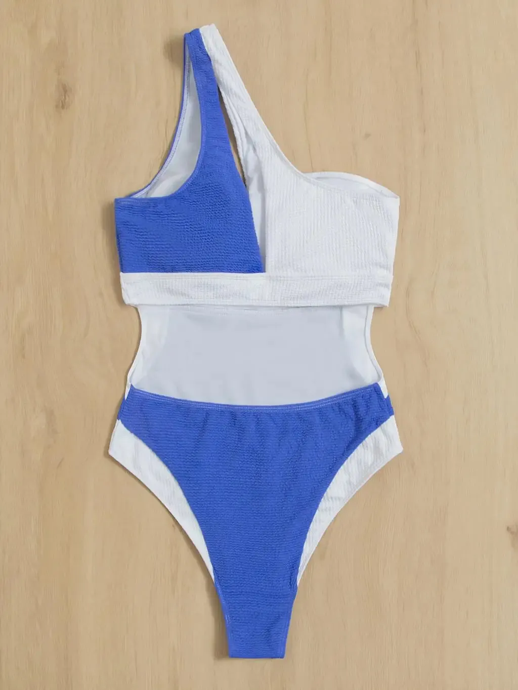 Chic Seaside Asymmetrical One-Piece Swimsuit