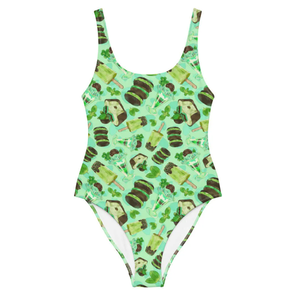 Choco Mint One-Piece Swimsuit