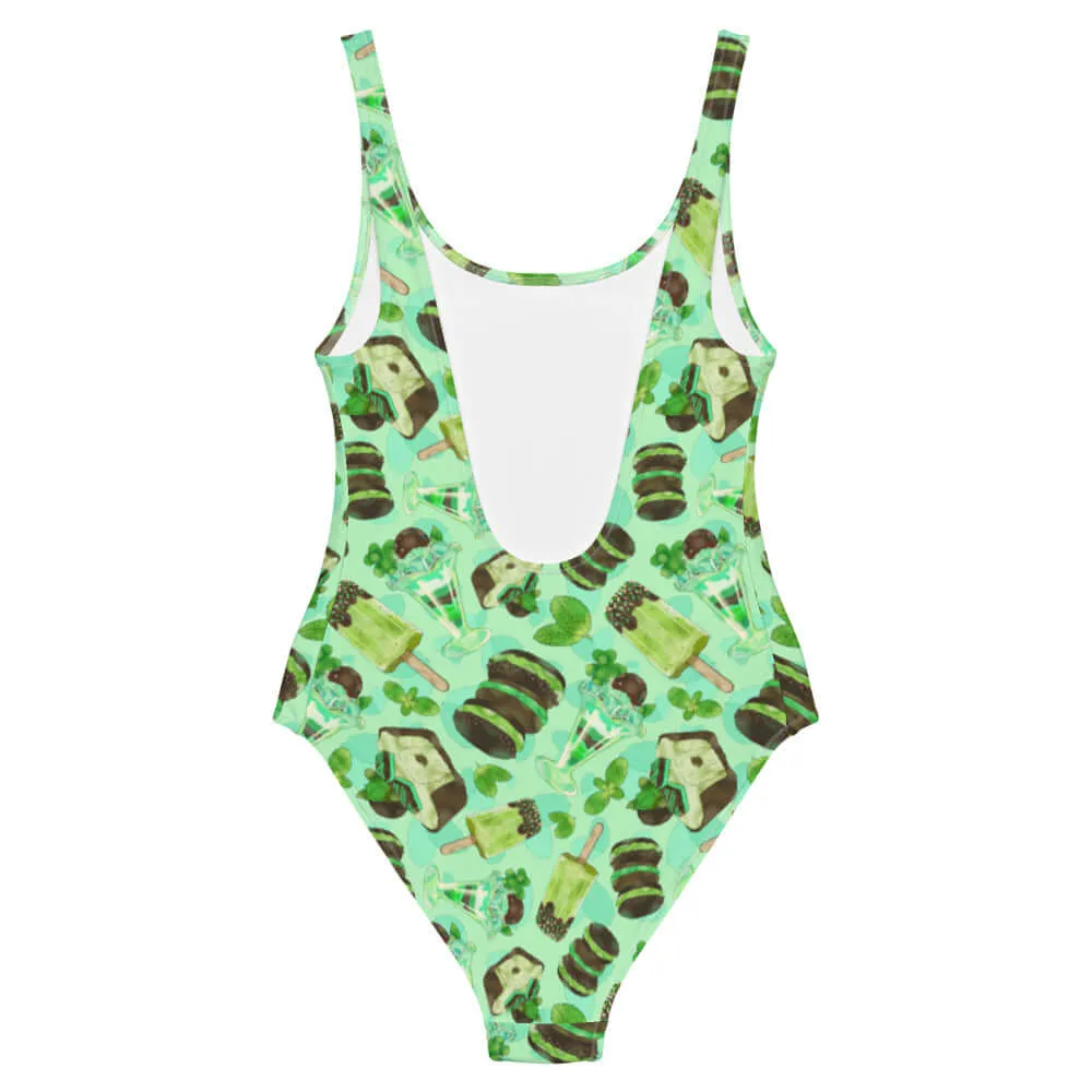 Choco Mint One-Piece Swimsuit