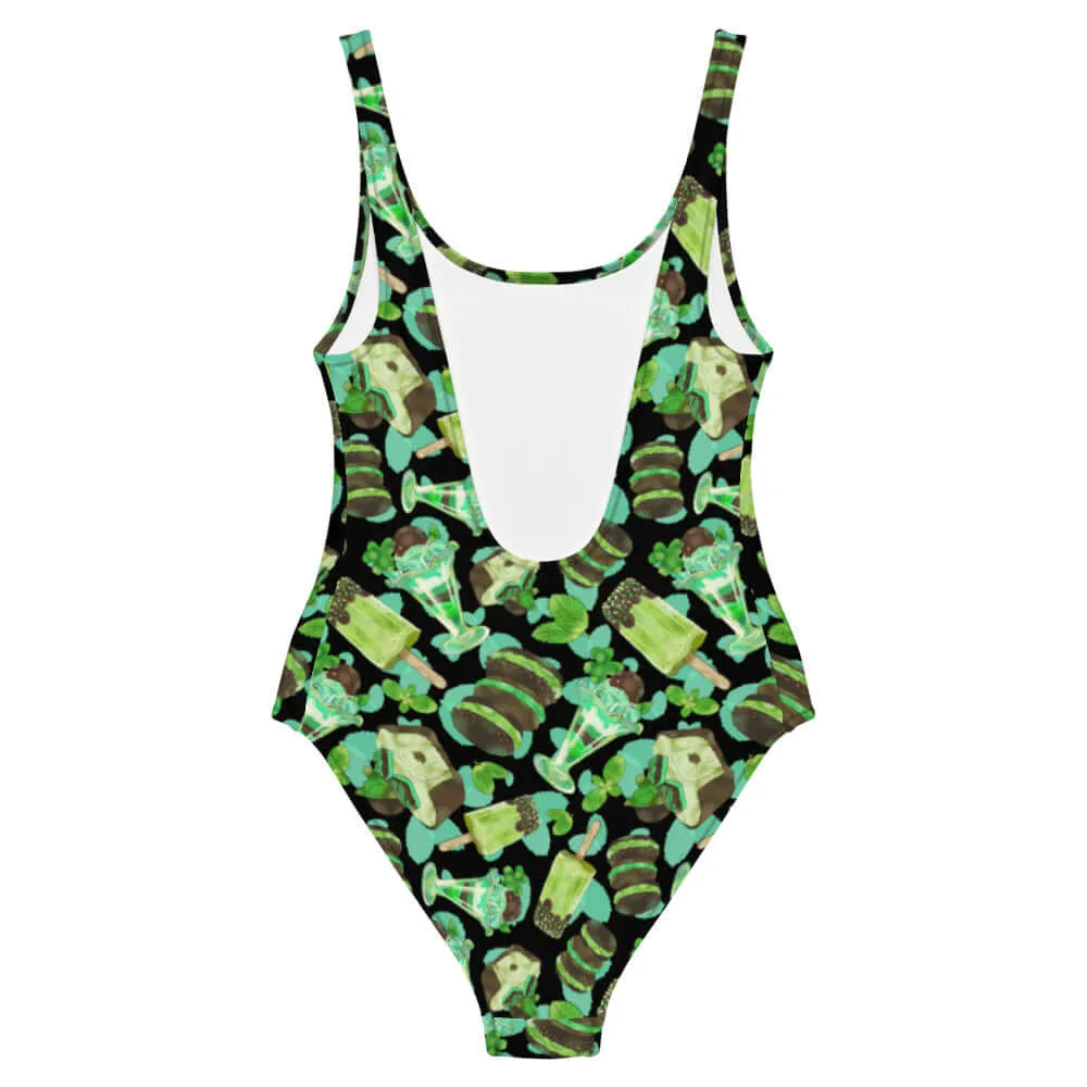 Choco Mint One-Piece Swimsuit