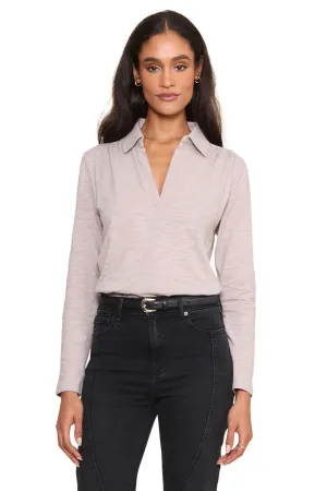 Cillian Long Sleeve Slub Knit Popover