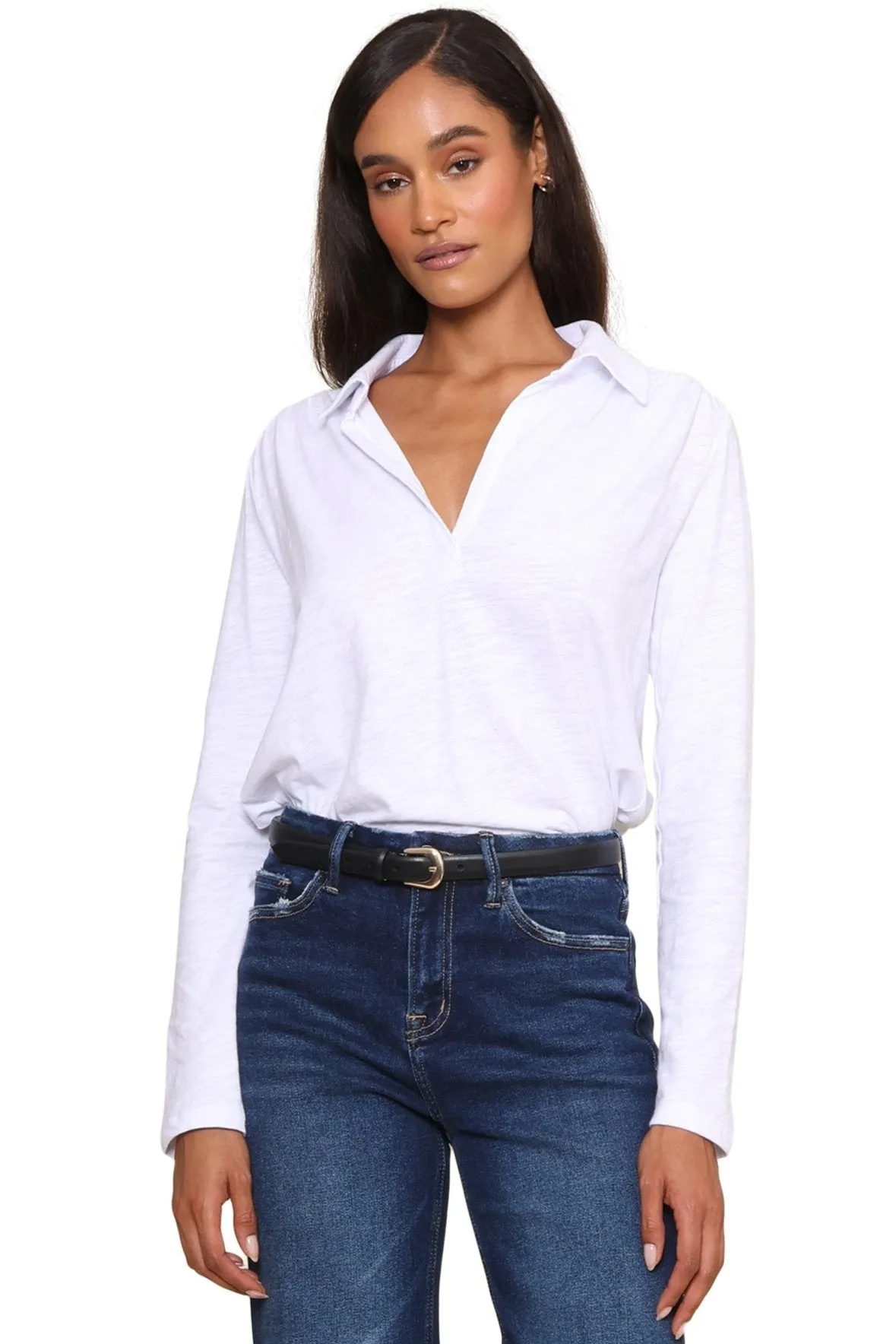 Cillian Long Sleeve Slub Knit Popover