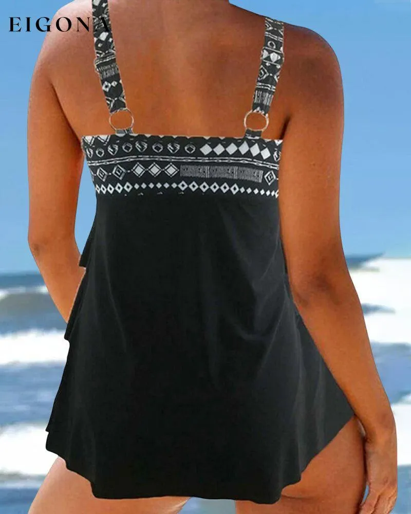 Classic Geometric Print Tankinis