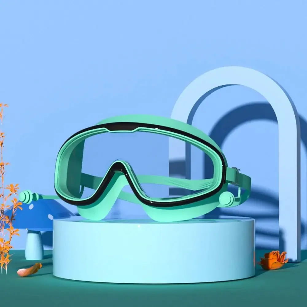Clear Anti-Fog Swim Goggles for Kids - No Leak/Pool & Beach Ready