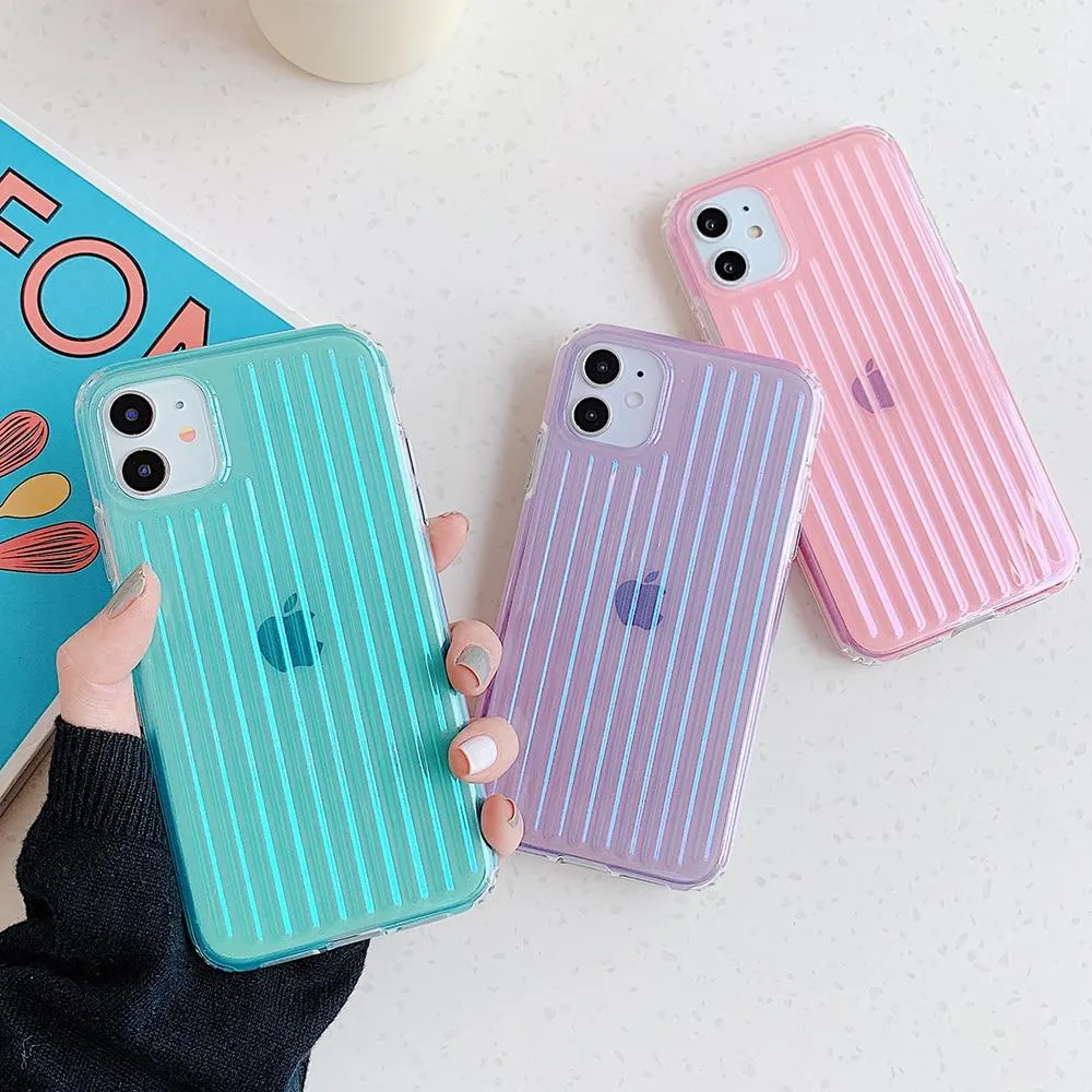 Clear Stripes Shockproof Case