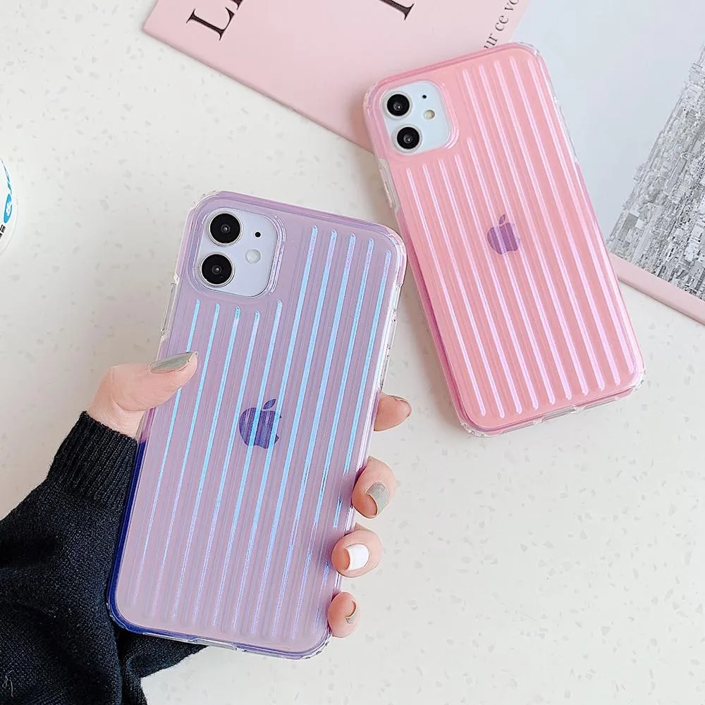 Clear Stripes Shockproof Case