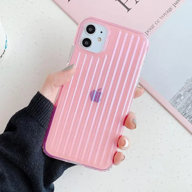 Clear Stripes Shockproof Case