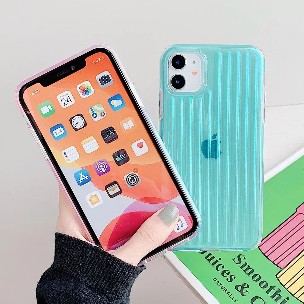 Clear Stripes Shockproof Case