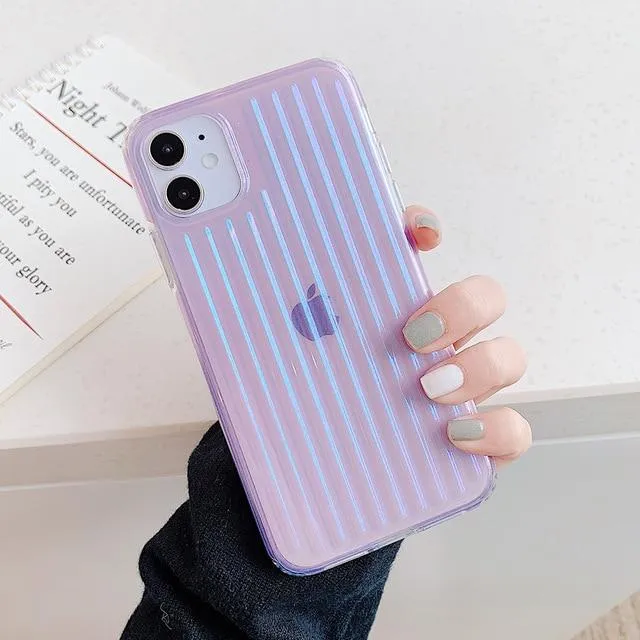 Clear Stripes Shockproof Case