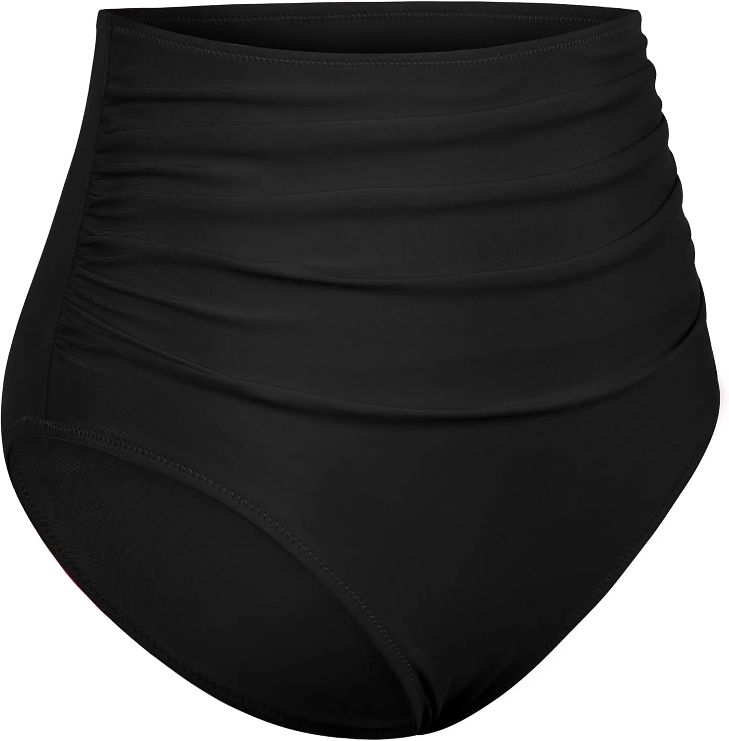 coastal rose High Waisted Bathing Suit Bottoms for Women Tummy Control Swim Shorts Full Coverage Swimsuit Bikini Bottoms