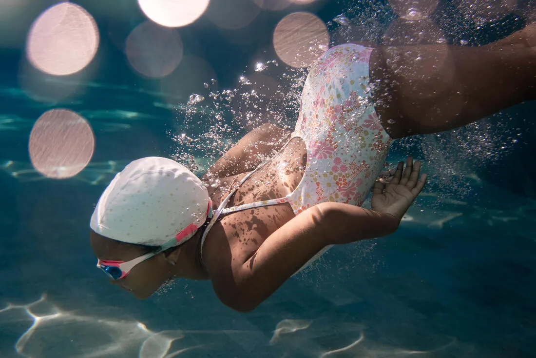 Coated mesh swim cap - Printed fabric - Size S - Marg