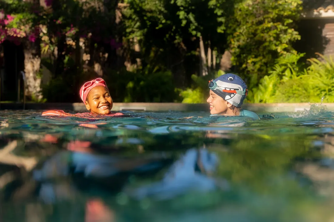 Coated mesh swim cap - Printed fabric - Size S - Marg