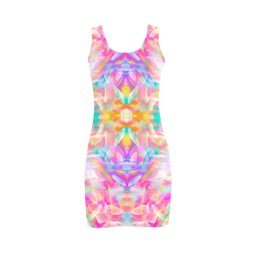 Colourful Whispers Sleeveless Tank Dress up to 3 XL (FWS)