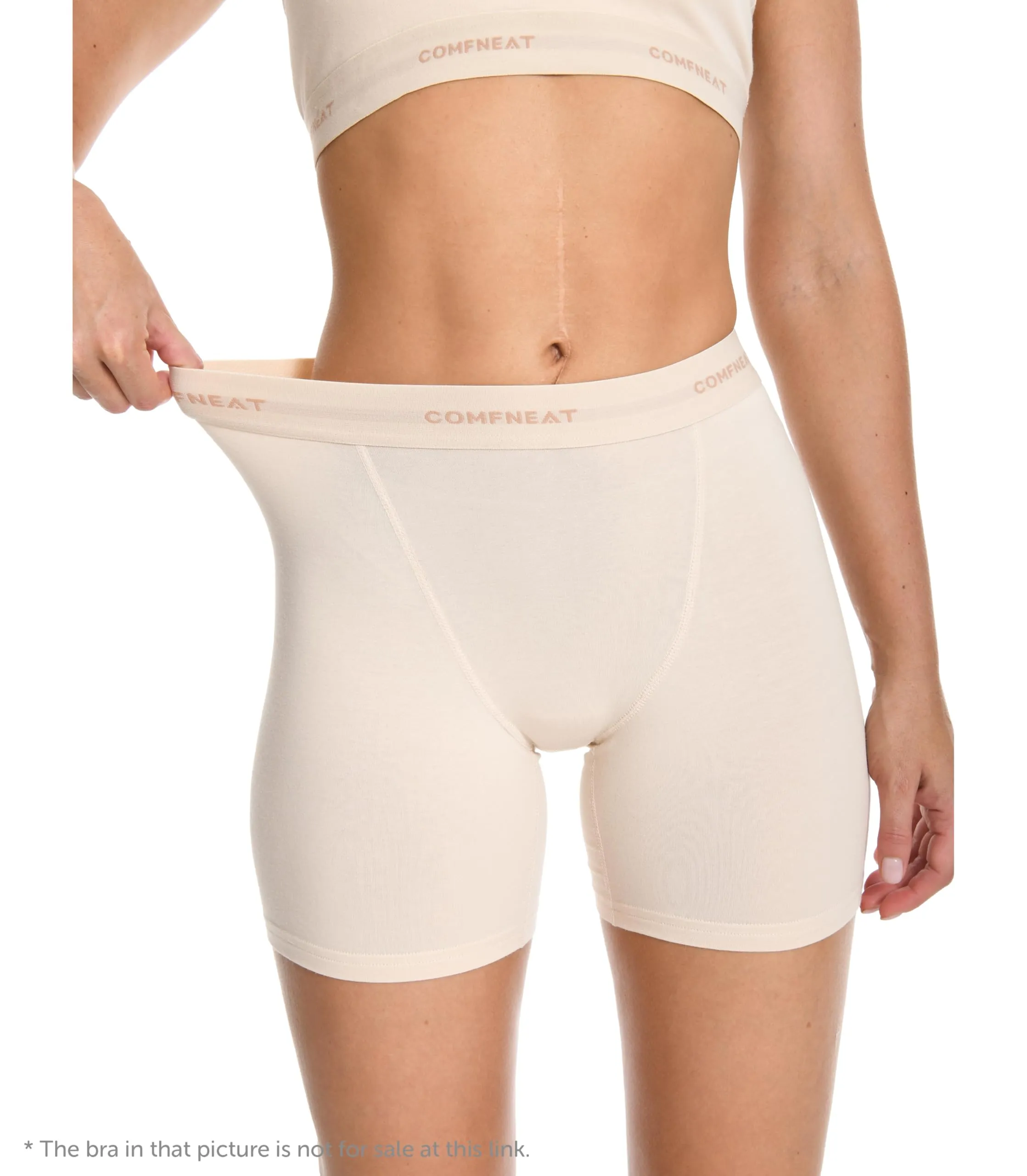 Comfneat Women's 4-Pack Boyshorts Cotton Spandex Boxer Briefs Stretchy Underwear