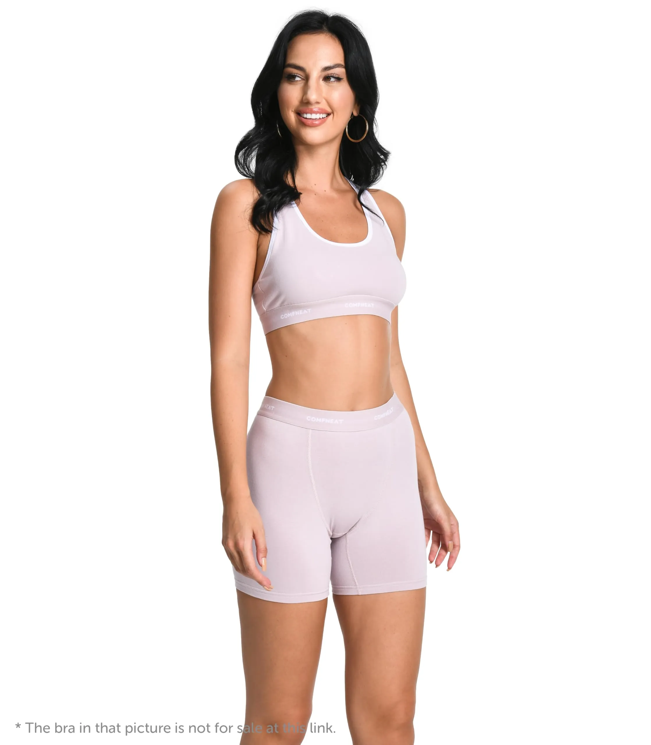 Comfneat Women's 4-Pack Boyshorts Cotton Spandex Boxer Briefs Stretchy Underwear