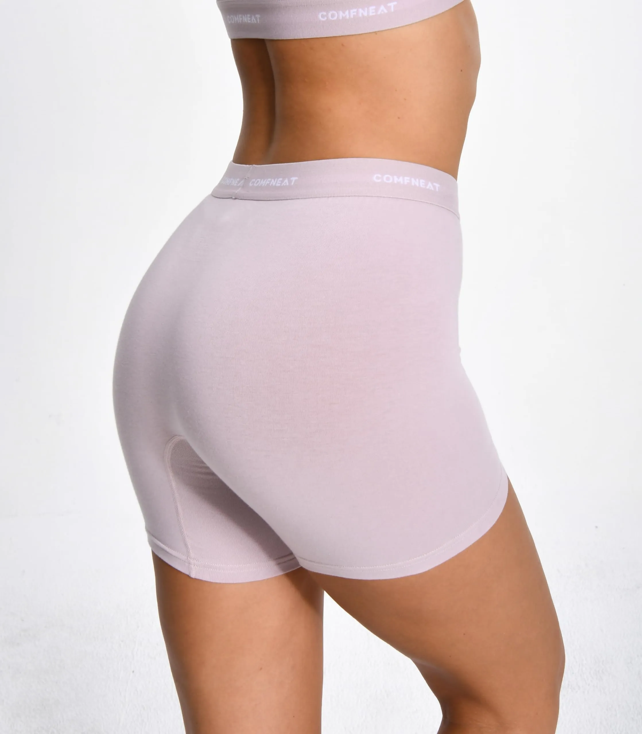 Comfneat Women's 4-Pack Boyshorts Cotton Spandex Boxer Briefs Stretchy Underwear