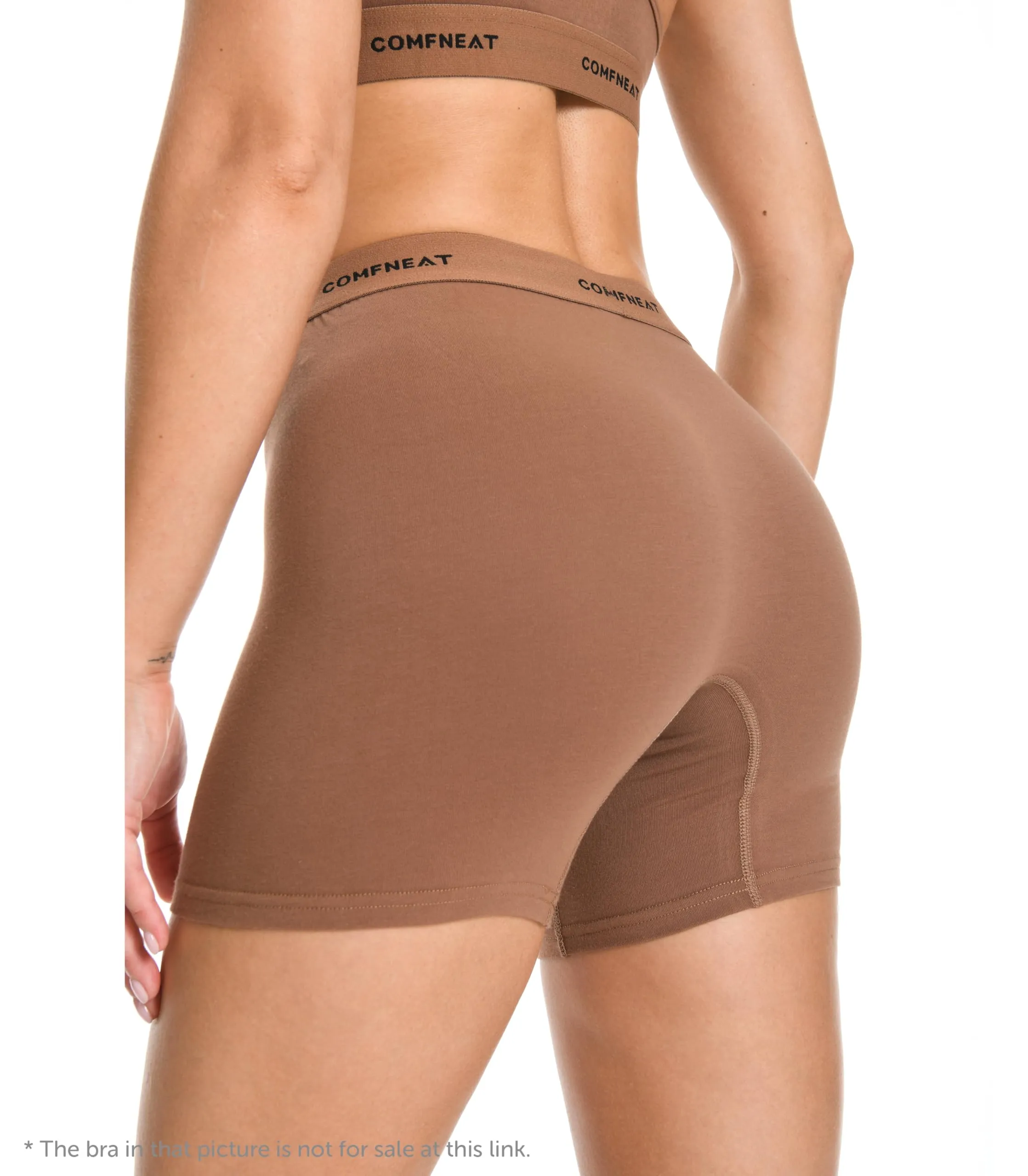 Comfneat Women's 4-Pack Boyshorts Cotton Spandex Boxer Briefs Stretchy Underwear
