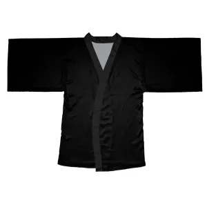 Comfy Cozy Long Sleeve Kimono Robe - Black