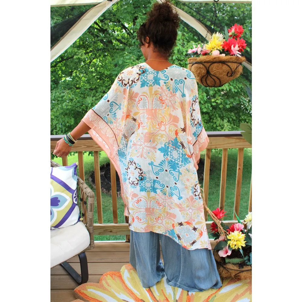 Cona Moroccan Tile Kimono