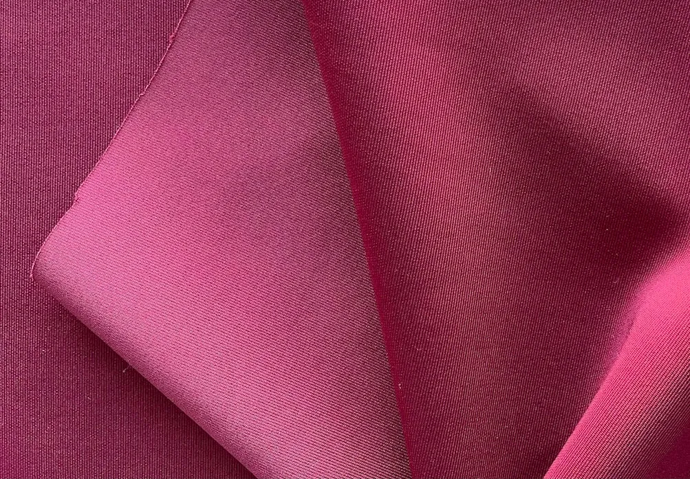 Cranberry Wine Polyester Scuba Knit (Made in Italy)