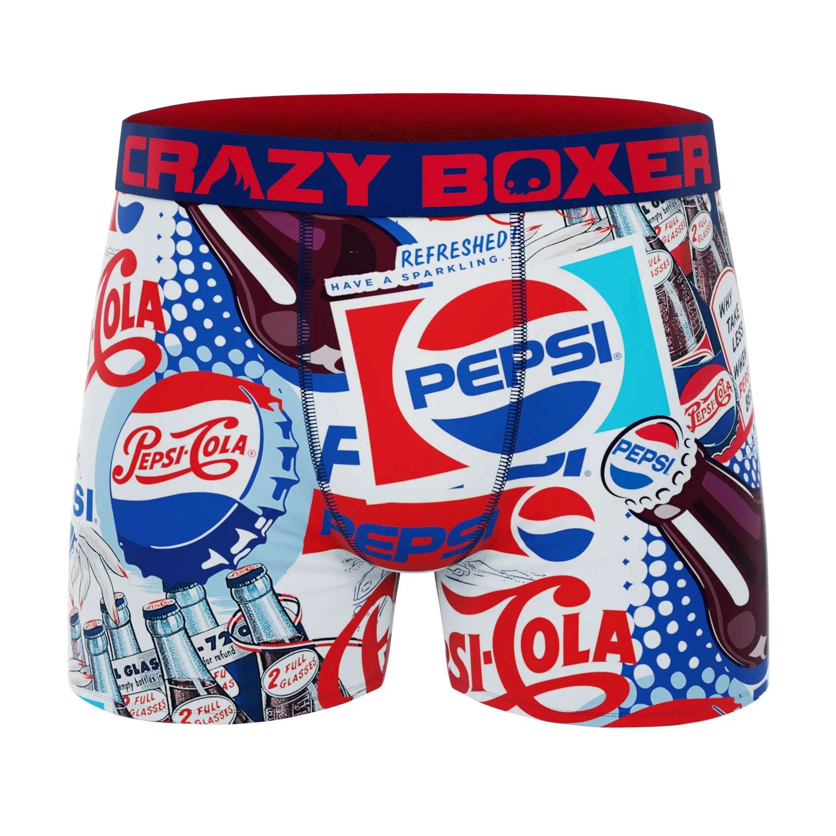 CRAZYBOXER Pepsi flavored men's boxer briefs and socks (Creative Packaging)