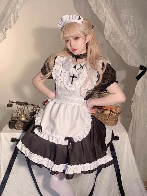 Cross lolita maid dress