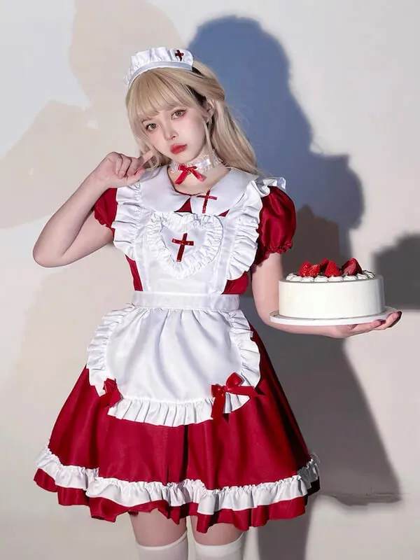 Cross lolita maid dress